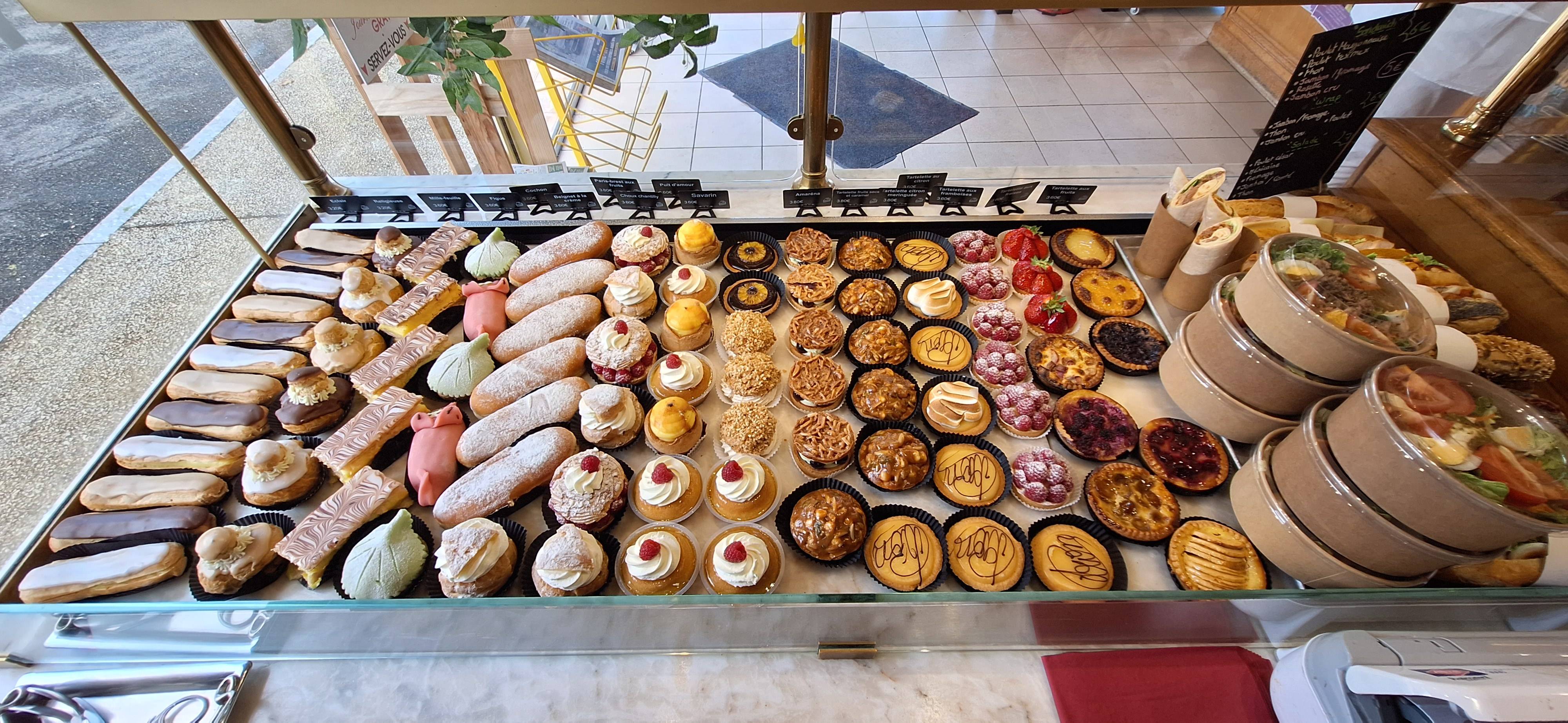 desserts de la boulangerie