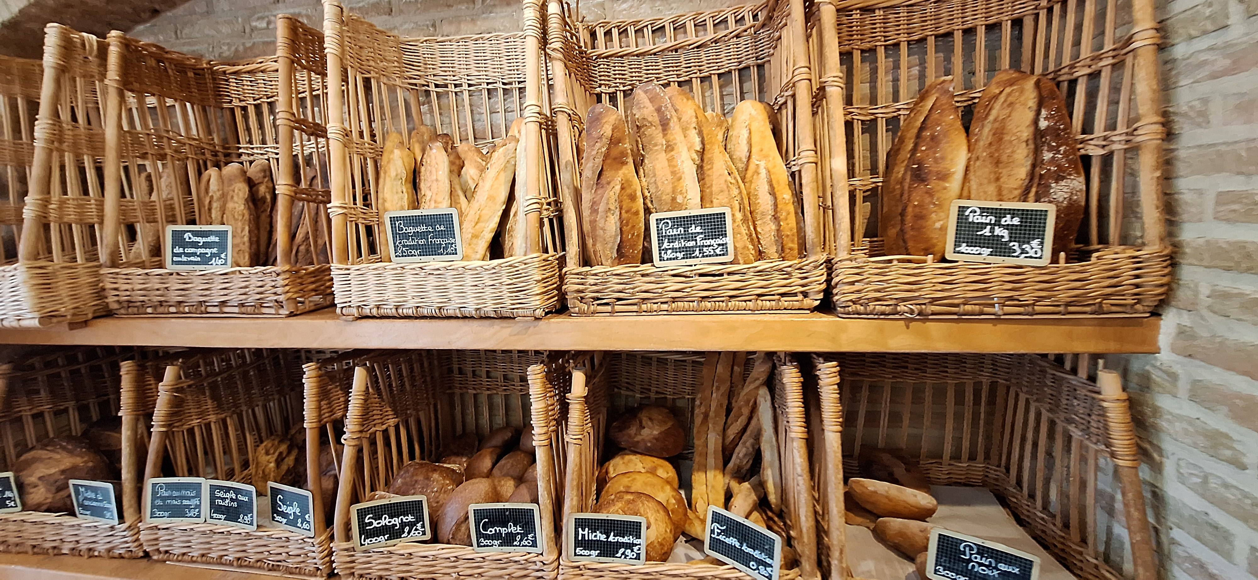 Pains de la boulangeries