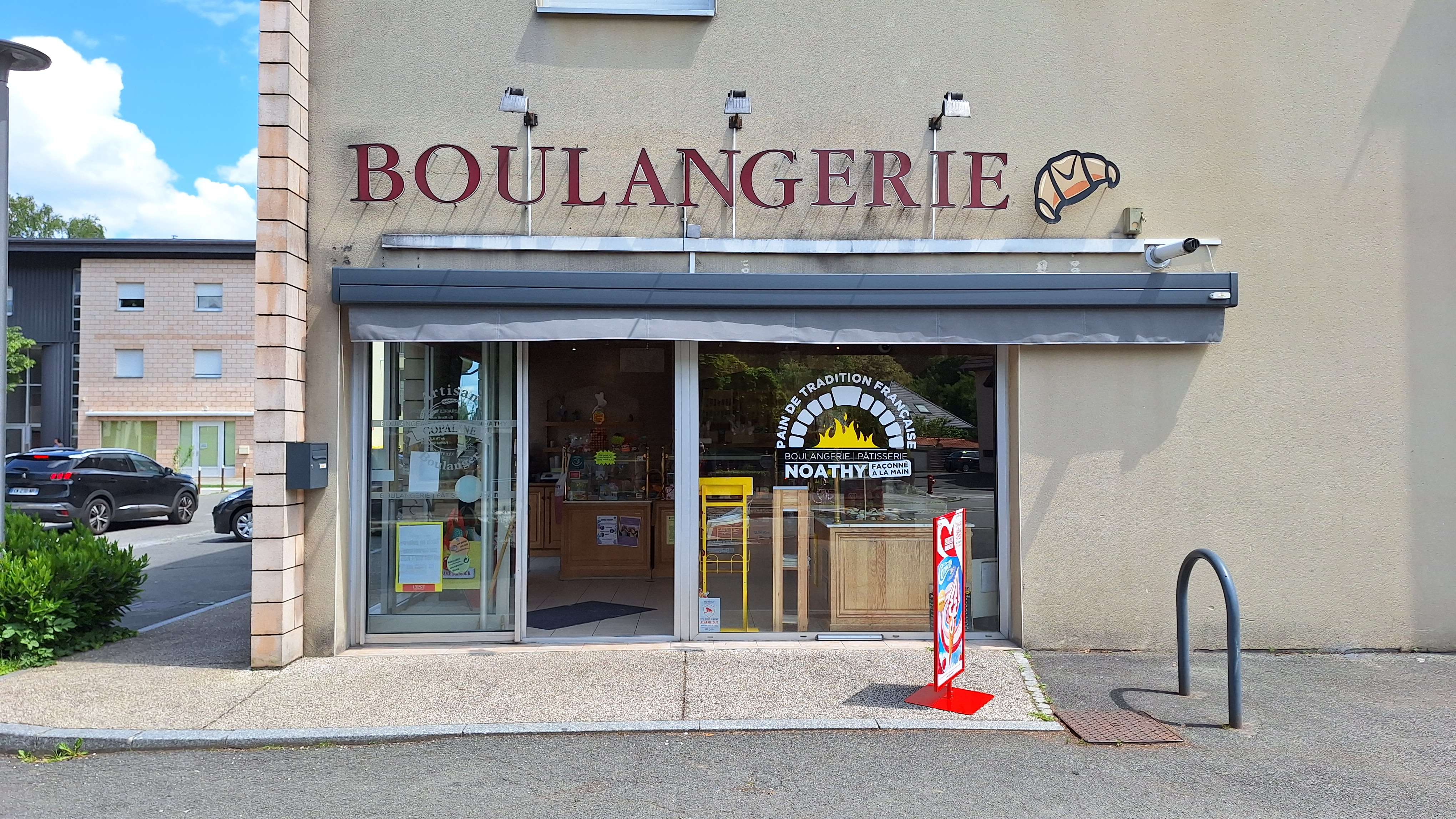 Devanture de la boulangerie