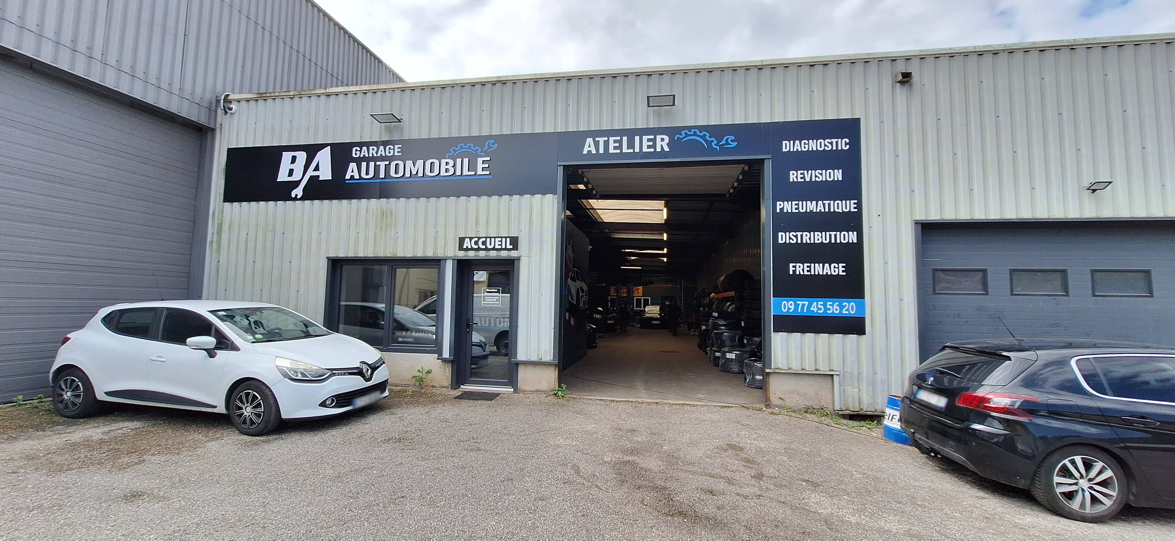 Entrée du garage BA automobile